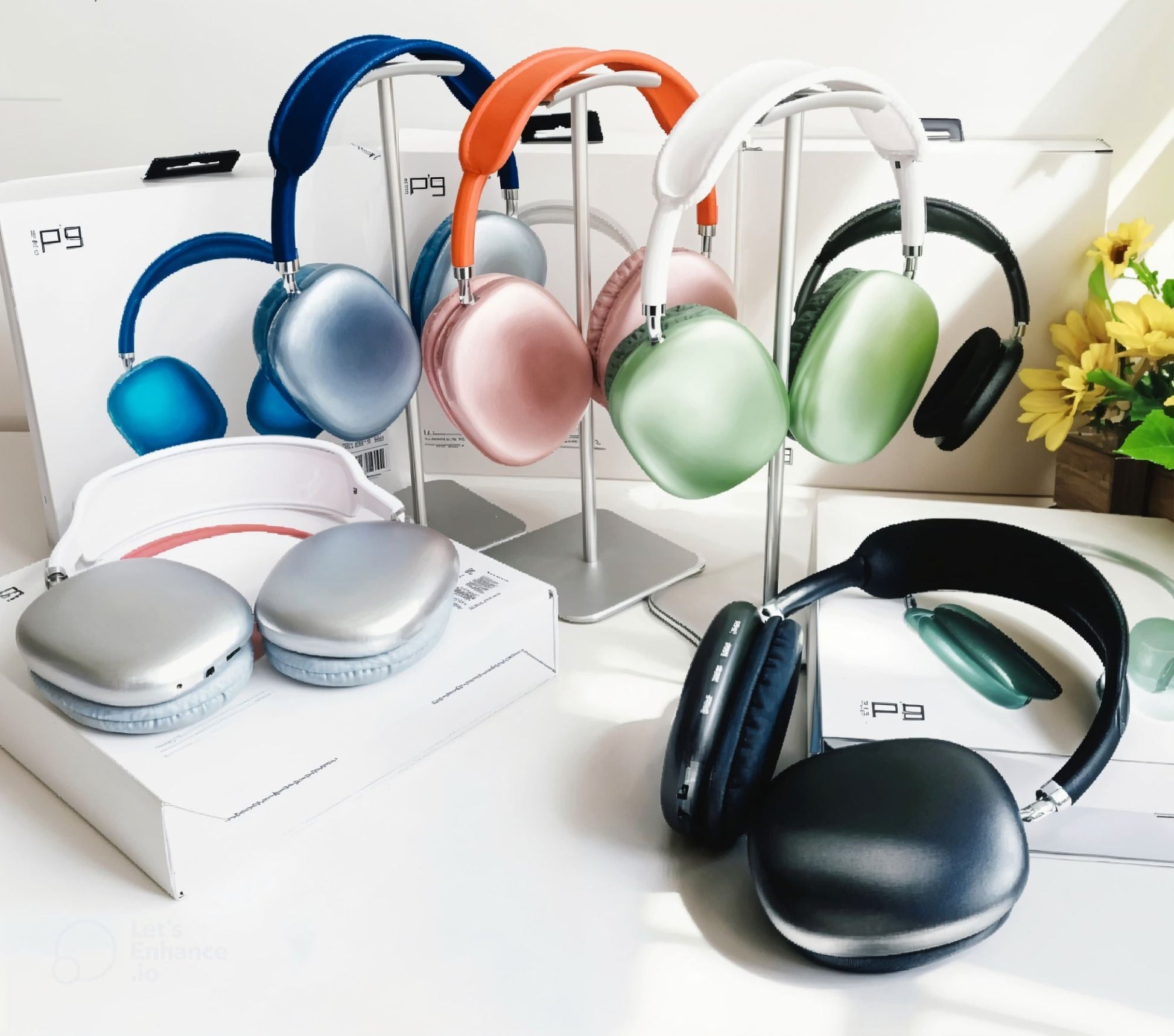 P9 Wireless Bluetooth Headphones with Mic – Noise Cancelling Stereo Sound Headset for Sports, Gaming, Music – Wireless Earphones for Android & iOS