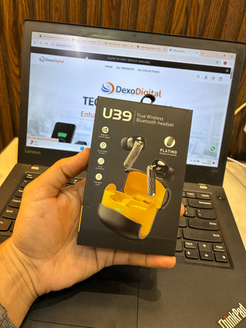 U39 EARBUDS HEAVY BASS LONG BATTERY GAMING MODE PREMIUM QUALITY (6 Wonths Warranty)