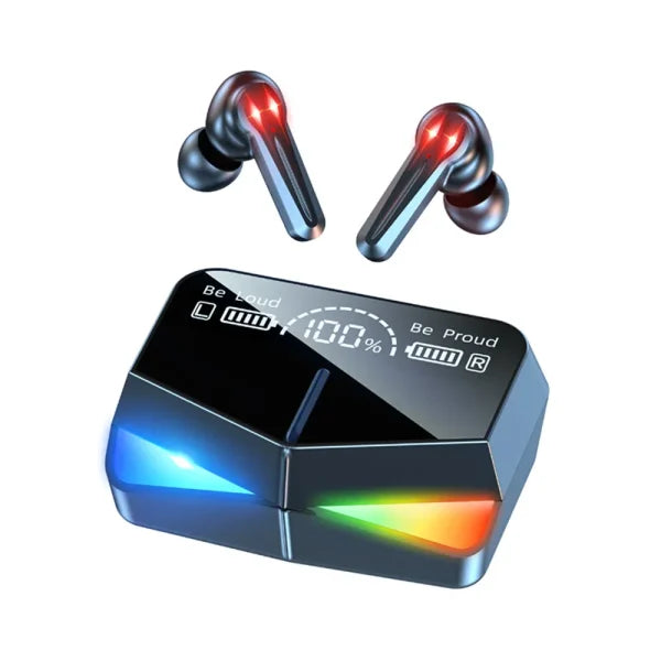 M28 Tws Wireless Earbuds | Bluetooth 5.1, LED Display, Gaming Mode, Waterproof, Noise Cancelling